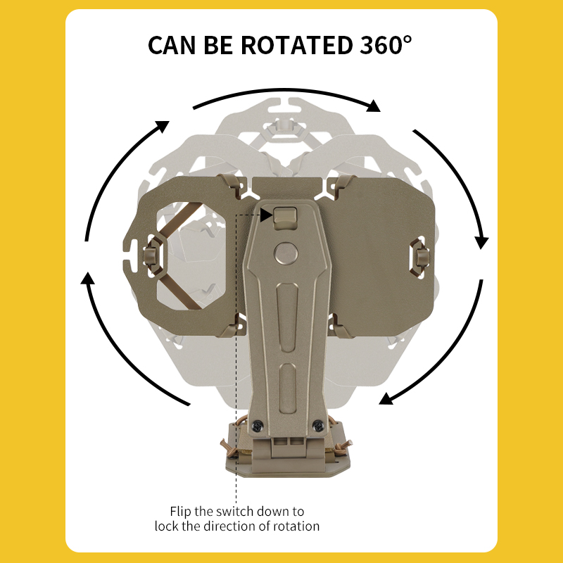 Sabado Combat 360 ° 회전 Molle Tactical Phone Mount | 군용 가슴 조끼 홀더