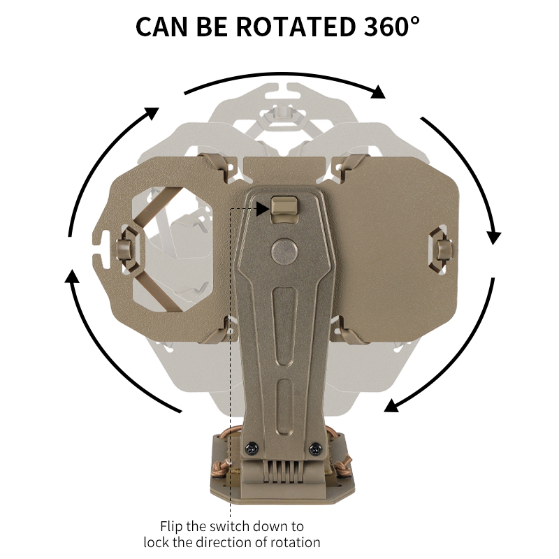 Sabado Combat 360 ° 회전 Molle Tactical Phone Mount | 군용 가슴 조끼 홀더